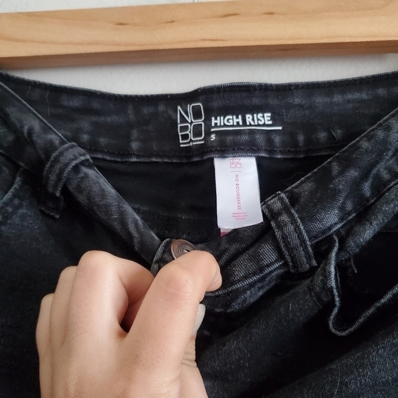 Black High Rise Shorts - Picture 2 of 3